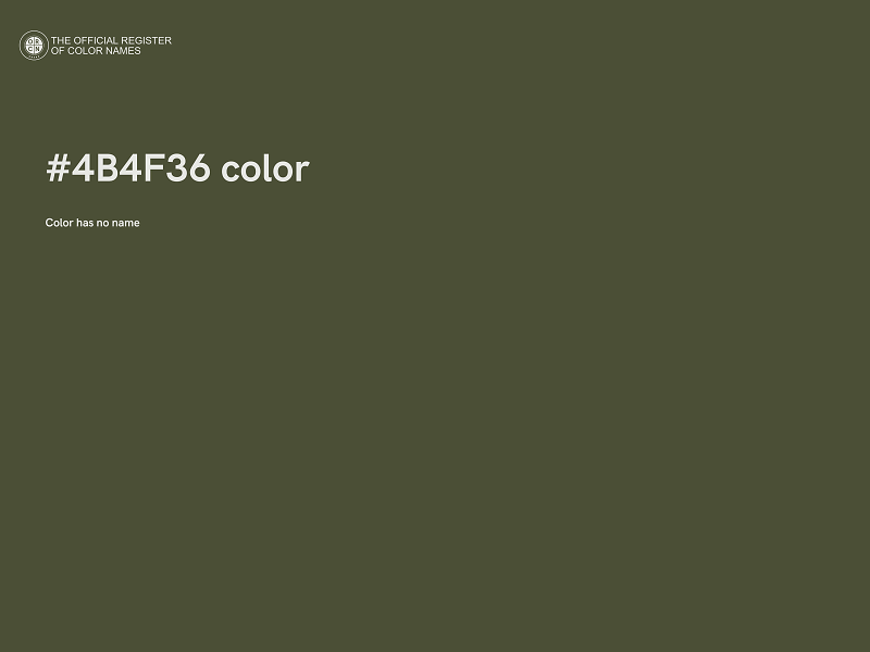 #4B4F36 color image