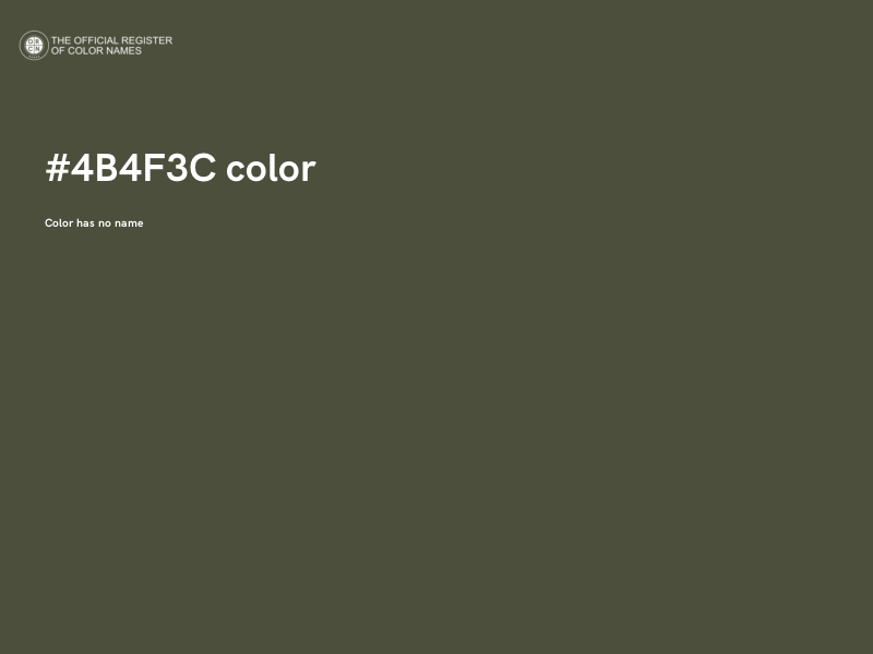 #4B4F3C color image