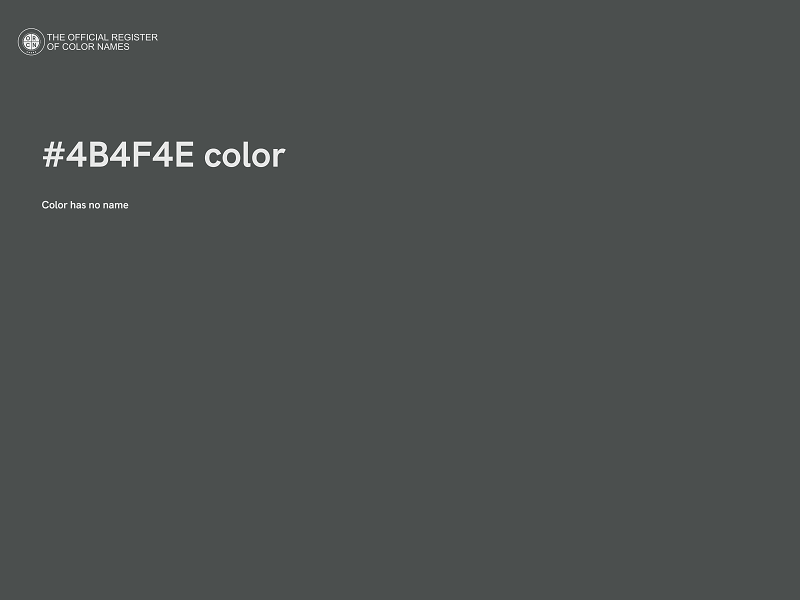 #4B4F4E color image