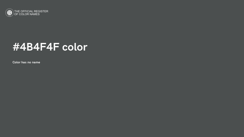 #4B4F4F color image