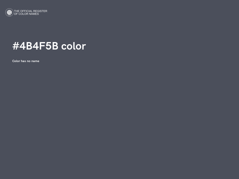 #4B4F5B color image