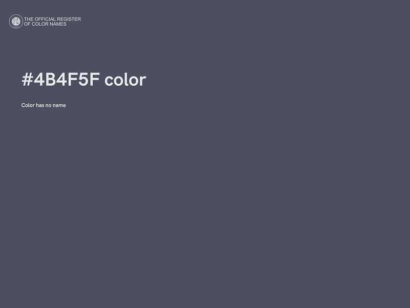 #4B4F5F color image