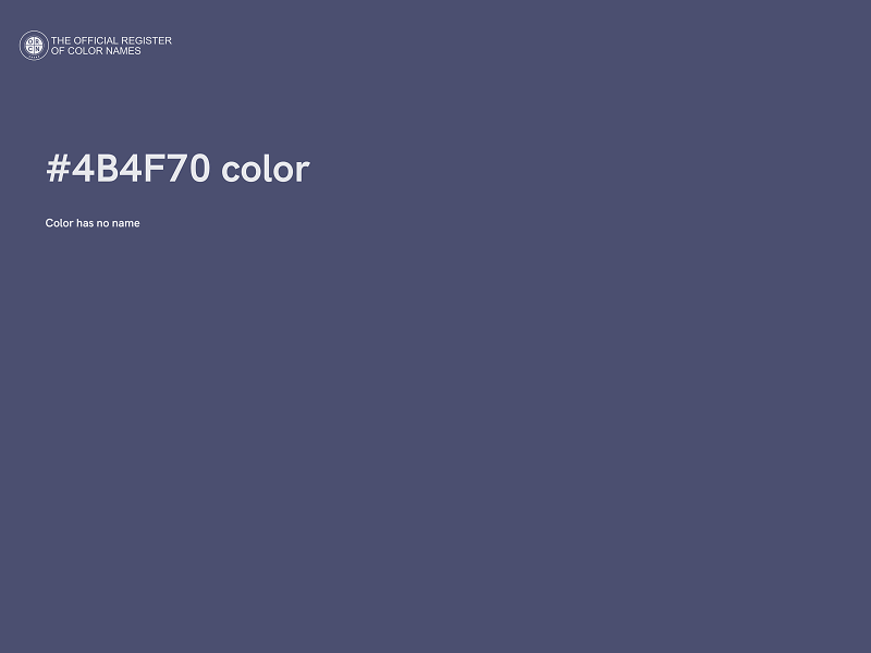 #4B4F70 color image