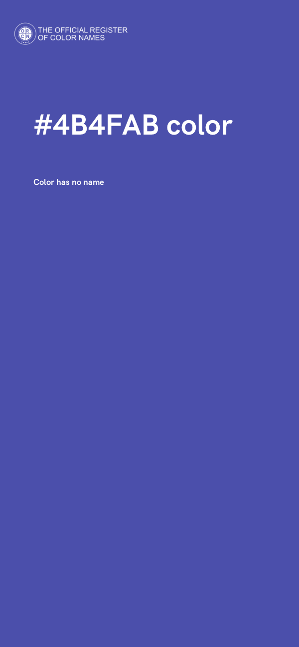 #4B4FAB color image