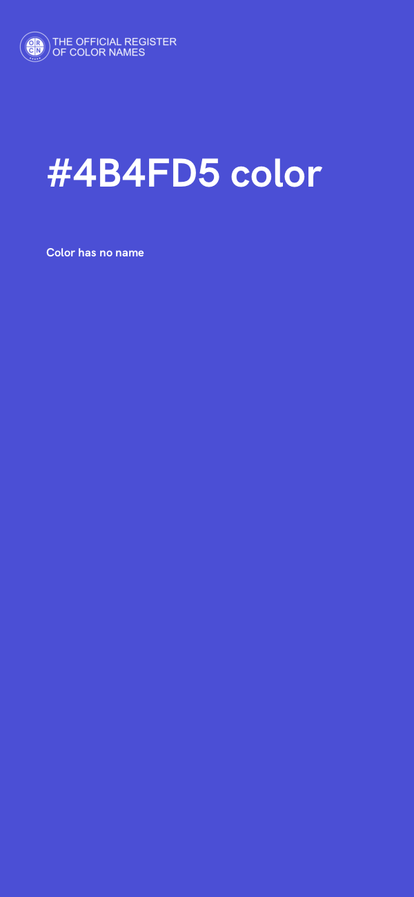 #4B4FD5 color image