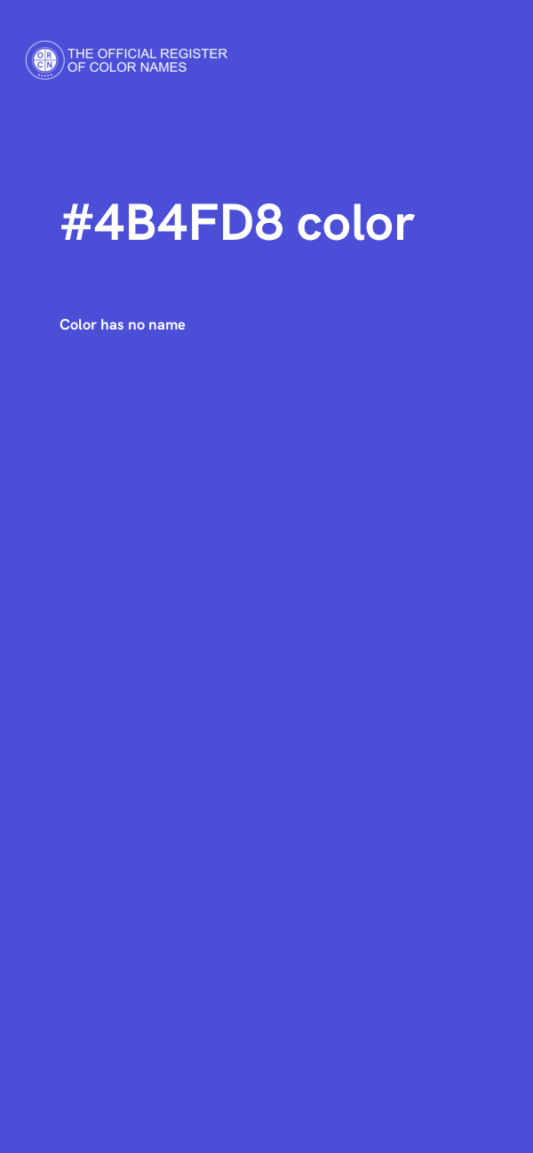 #4B4FD8 color image