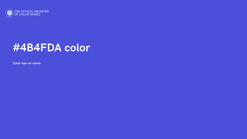 #4B4FDA color image