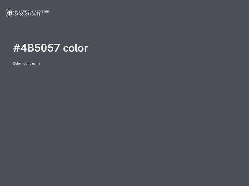 #4B5057 color image