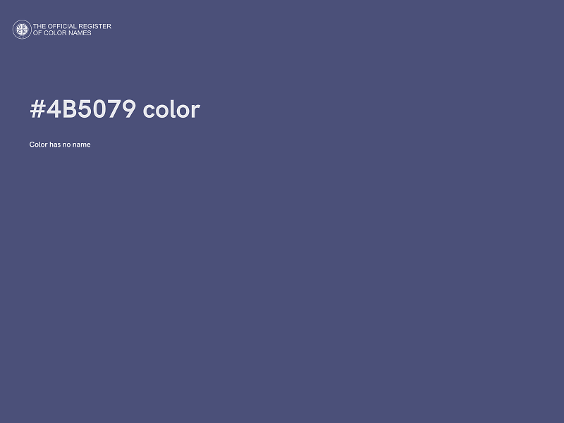 #4B5079 color image