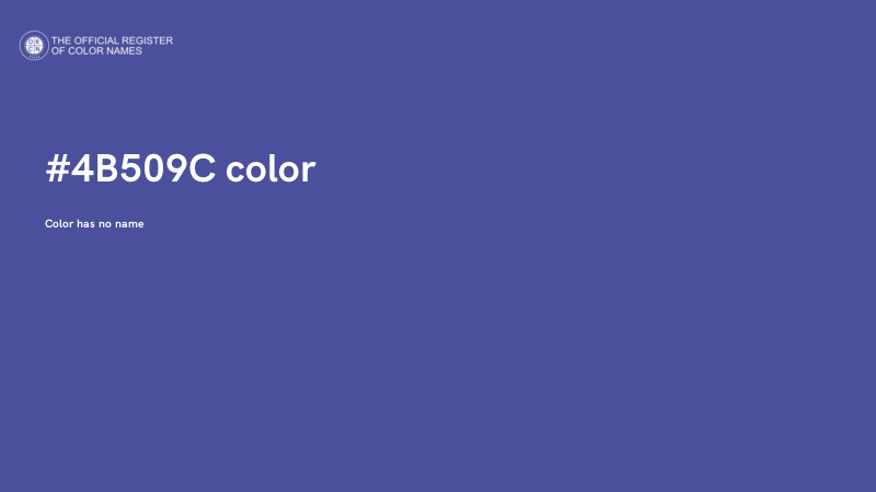 #4B509C color image