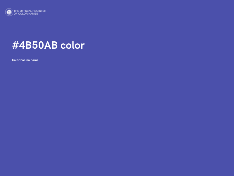 #4B50AB color image
