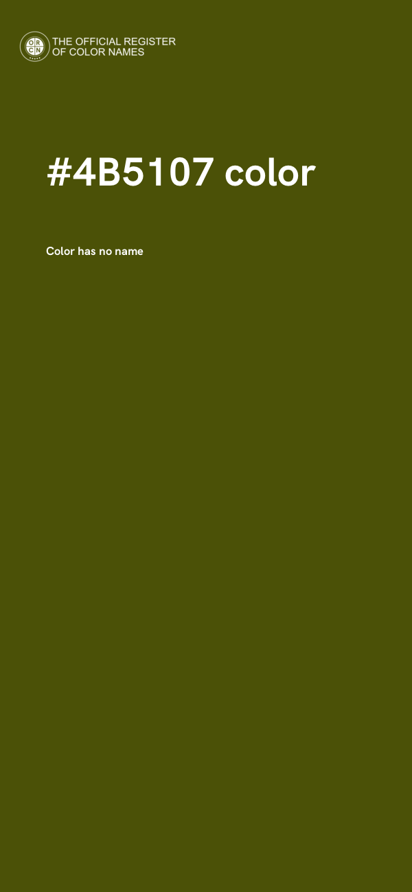 #4B5107 color image