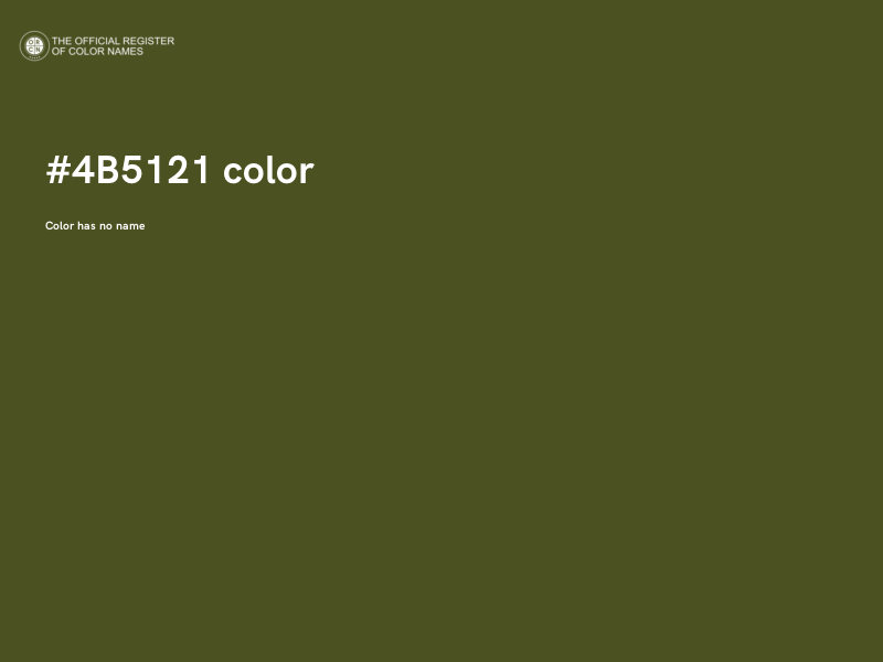 #4B5121 color image
