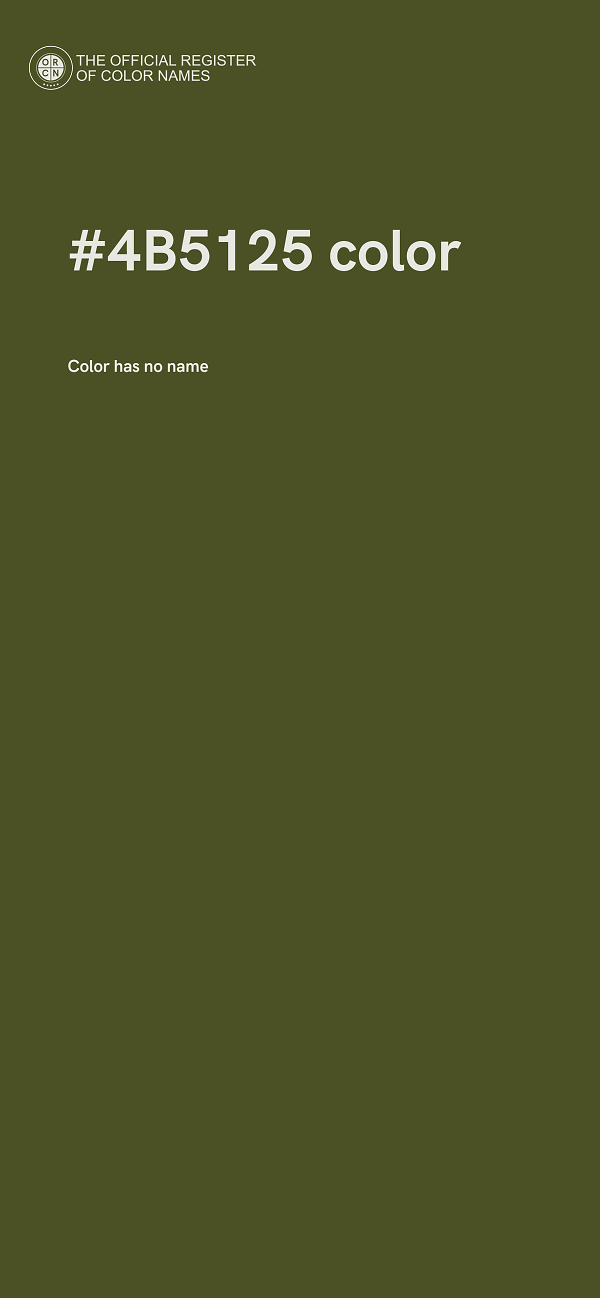 #4B5125 color image