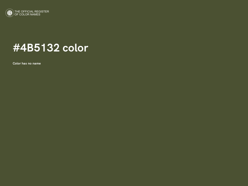 #4B5132 color image