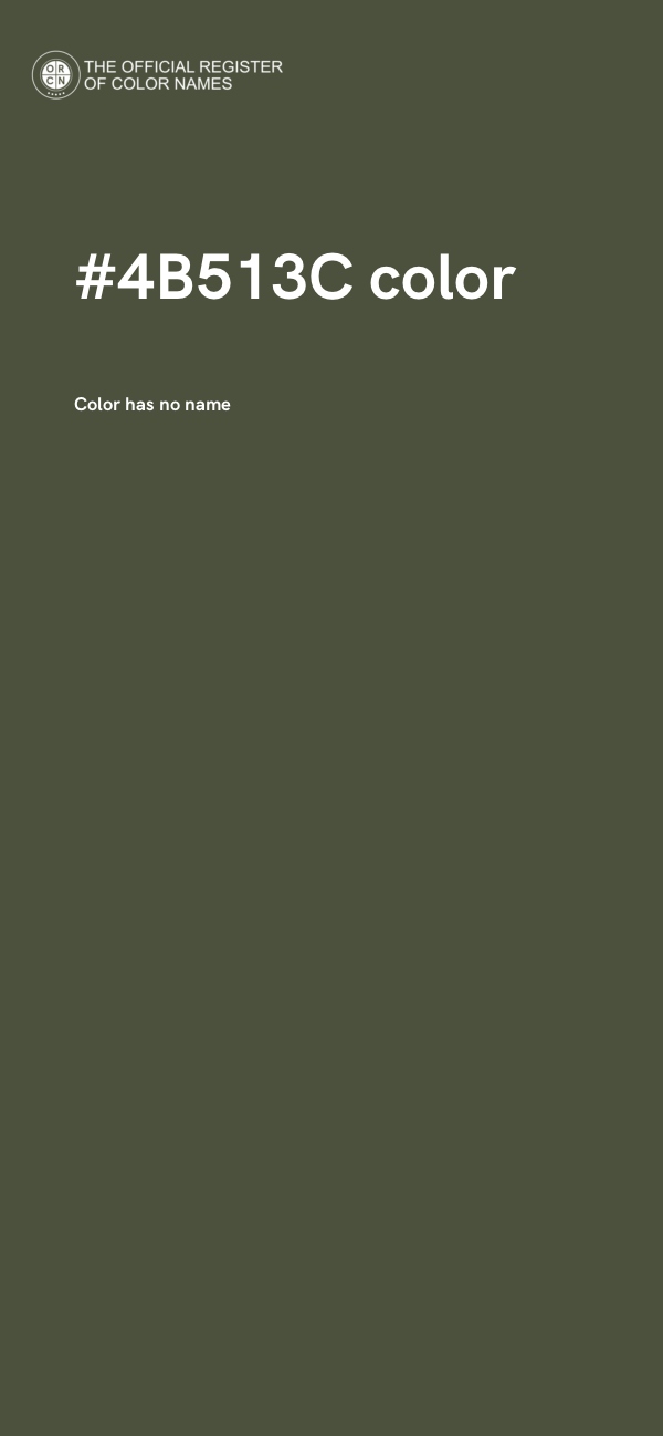 #4B513C color image