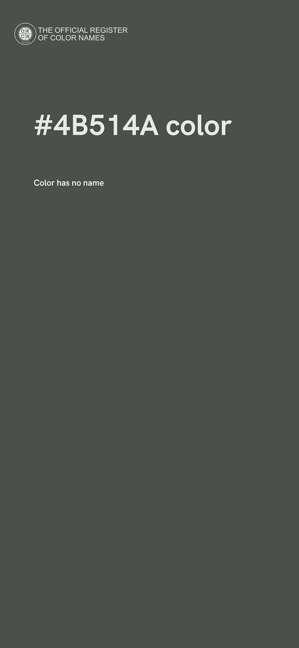 #4B514A color image