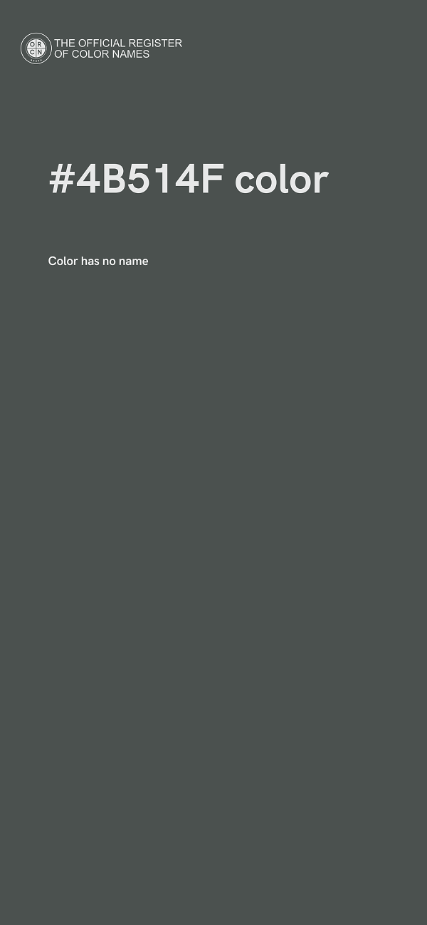 #4B514F color image