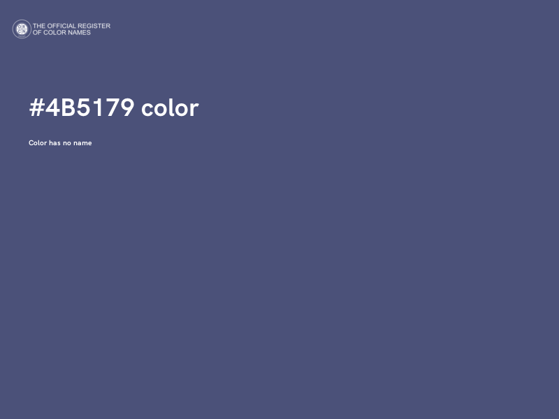 #4B5179 color image