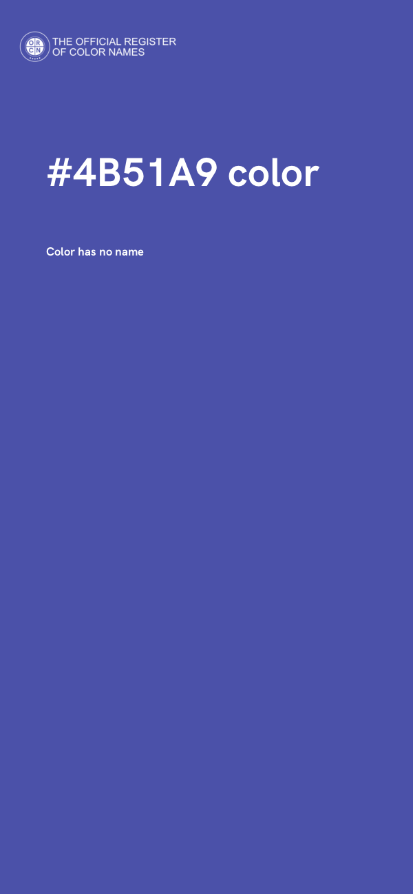 #4B51A9 color image
