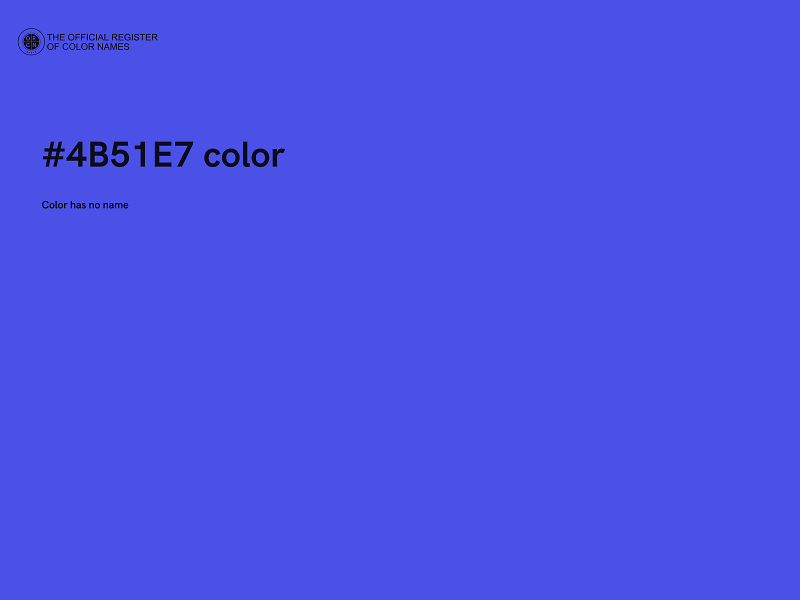 #4B51E7 color image