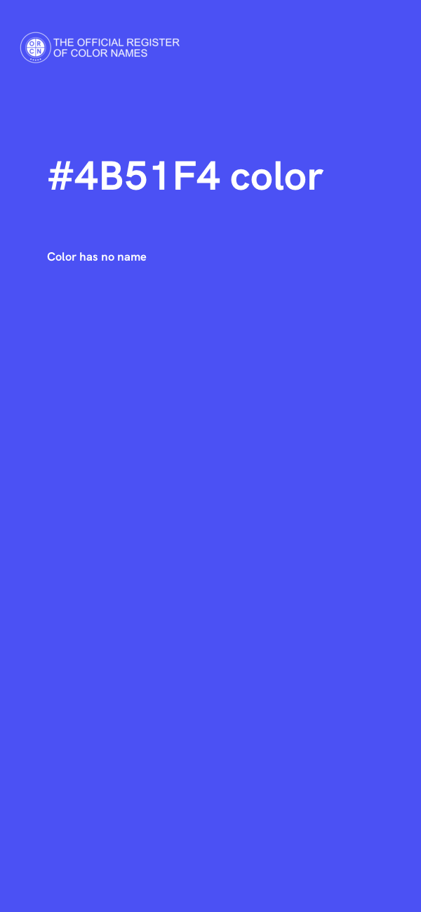 #4B51F4 color image
