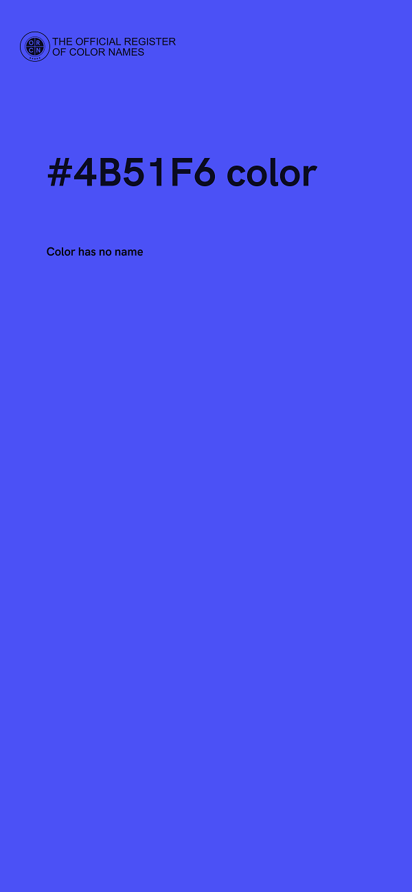 #4B51F6 color image