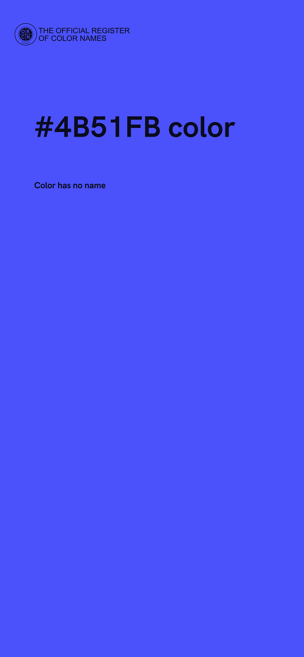 #4B51FB color image