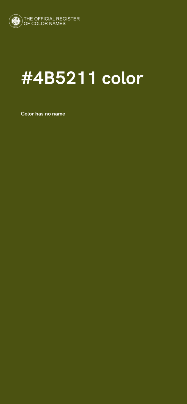 #4B5211 color image