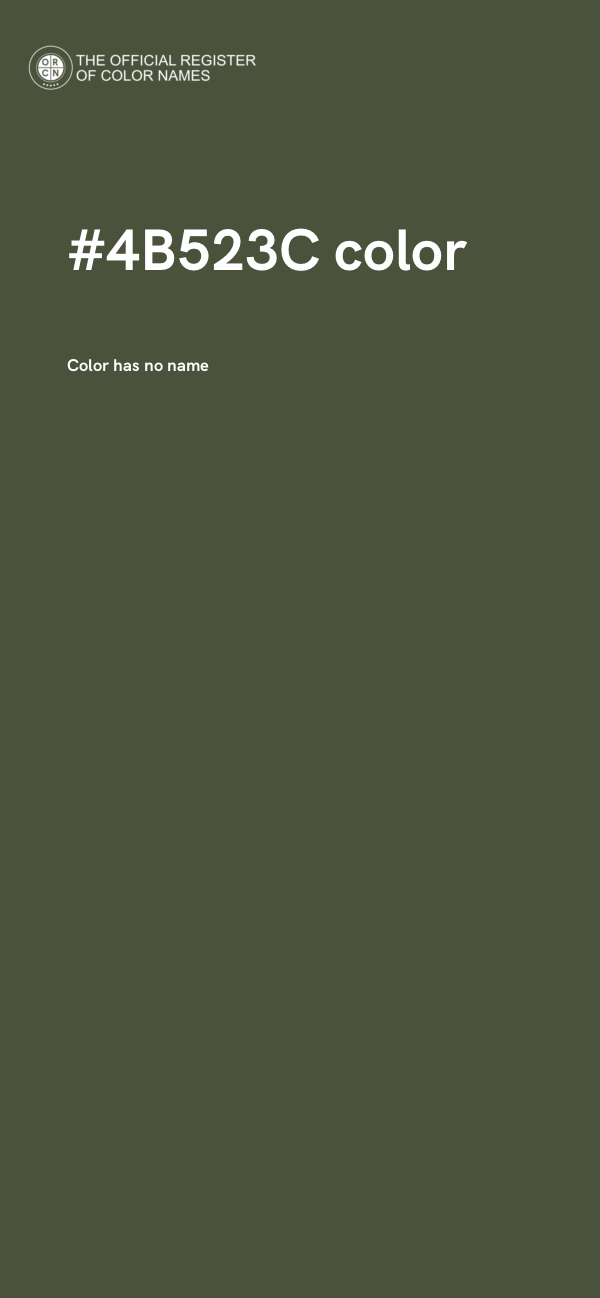 #4B523C color image
