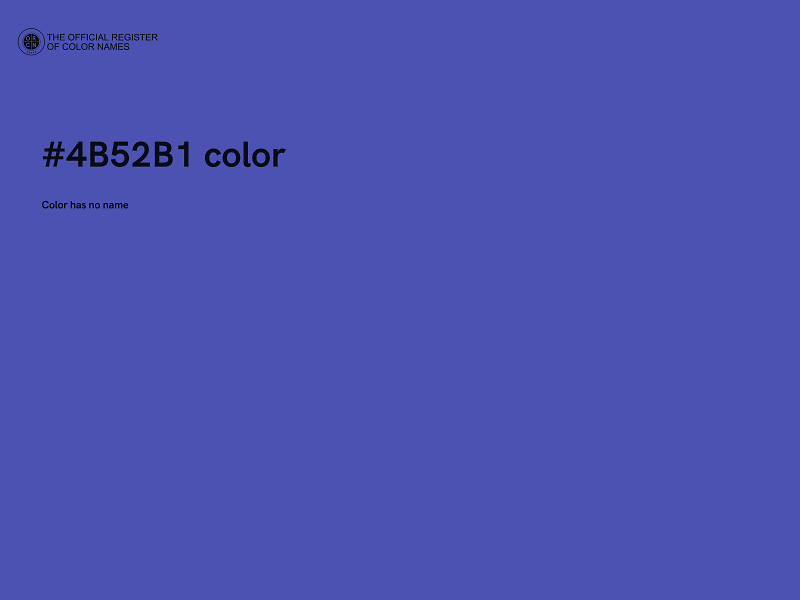 #4B52B1 color image