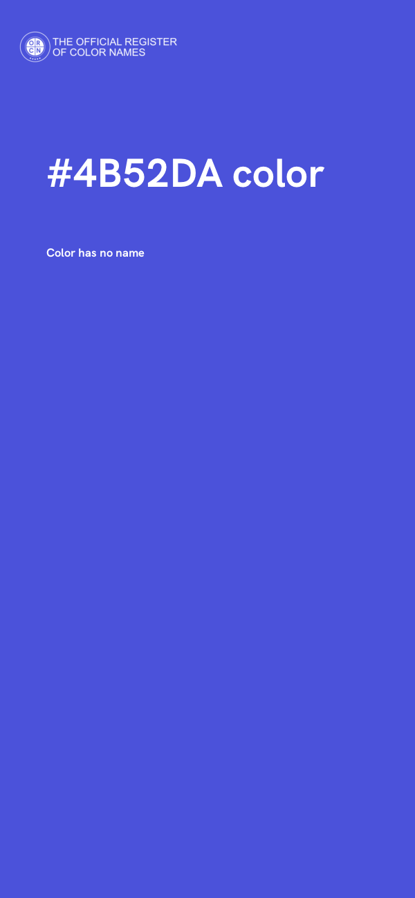 #4B52DA color image