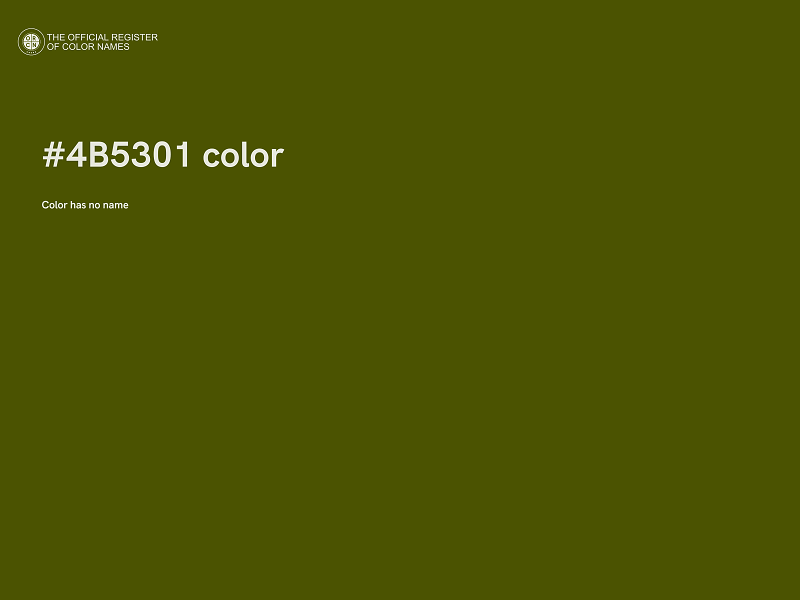 #4B5301 color image