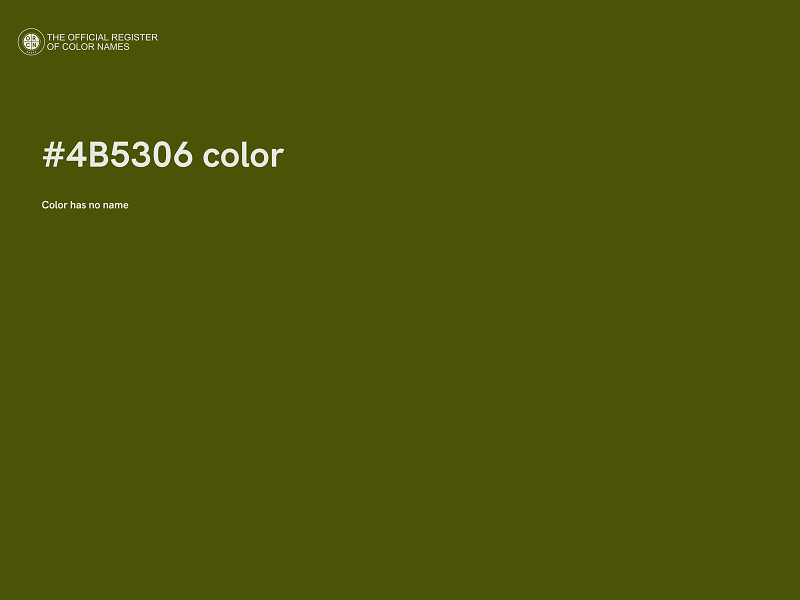 #4B5306 color image