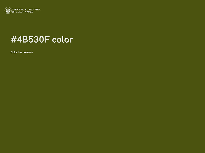 #4B530F color image