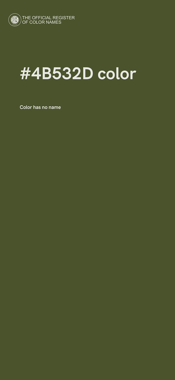 #4B532D color image