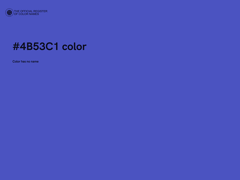 #4B53C1 color image