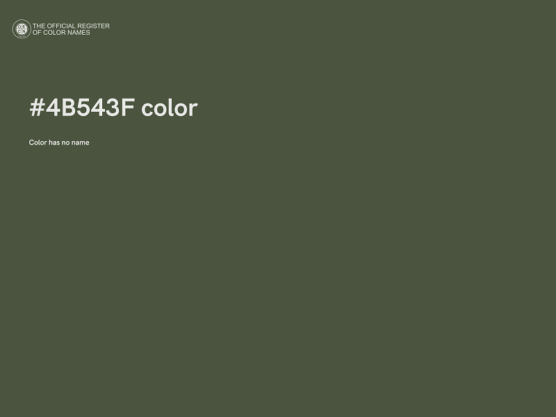 #4B543F color image