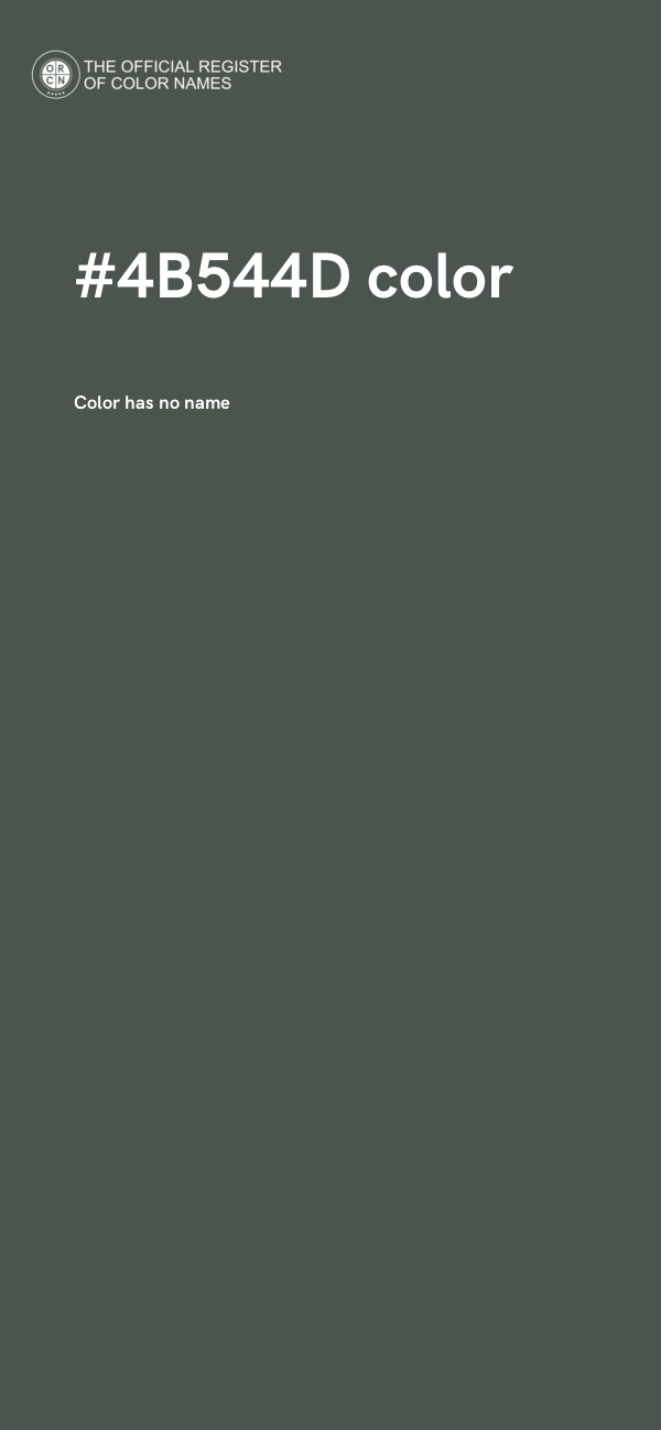 #4B544D color image
