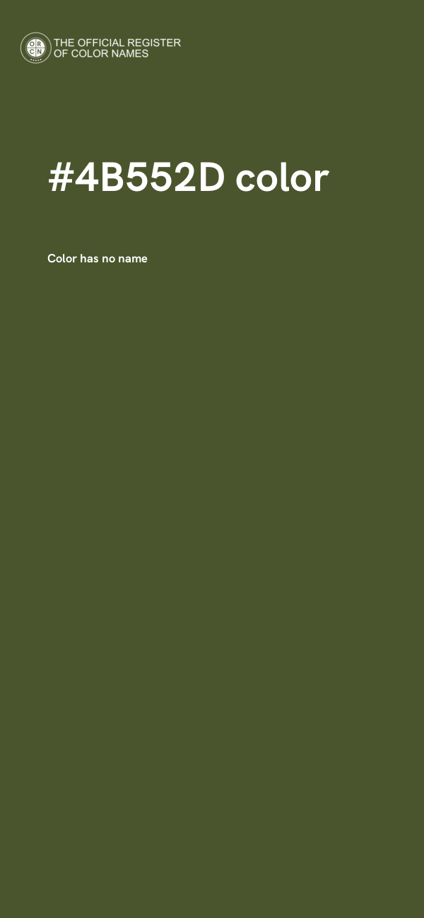 #4B552D color image