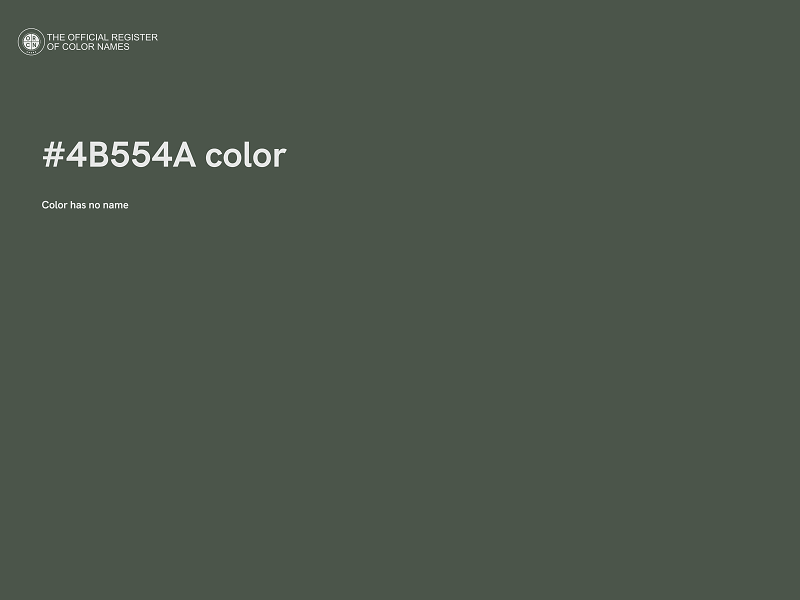 #4B554A color image