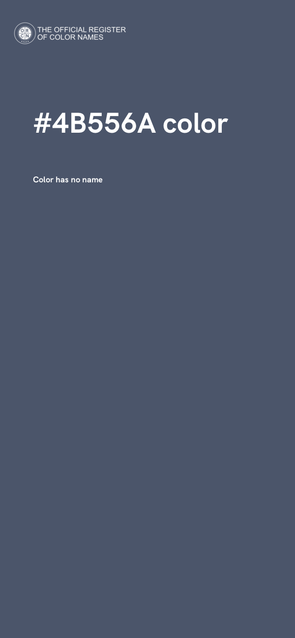 #4B556A color image