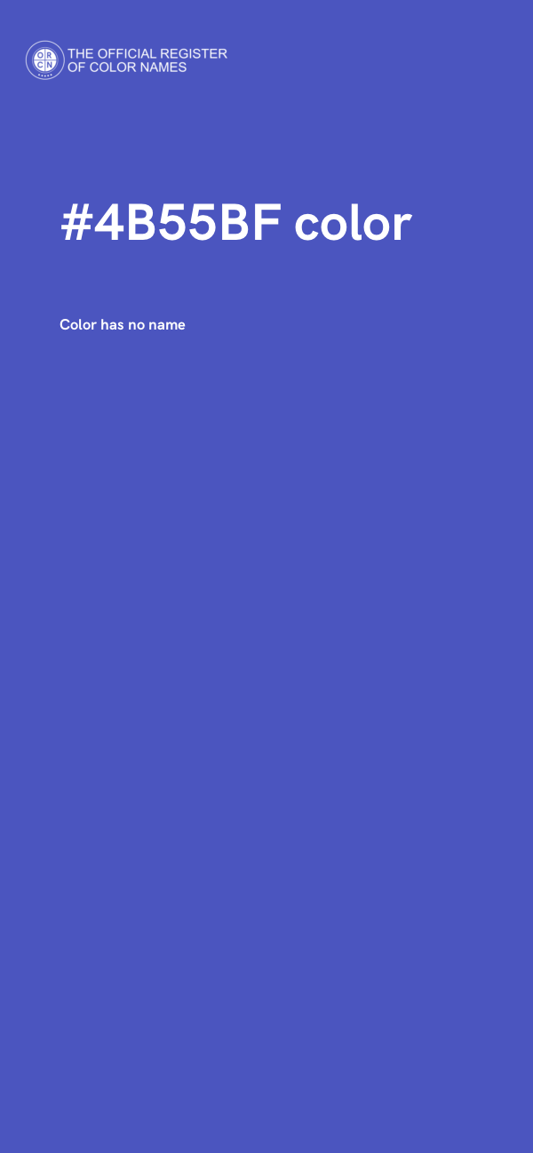 #4B55BF color image