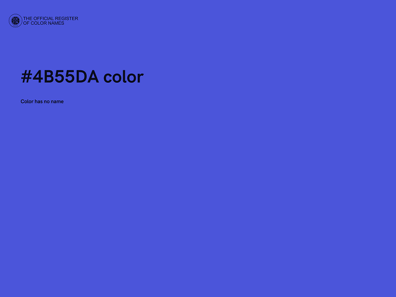 #4B55DA color image