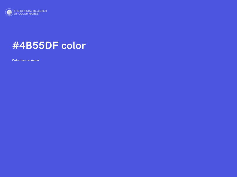 #4B55DF color image
