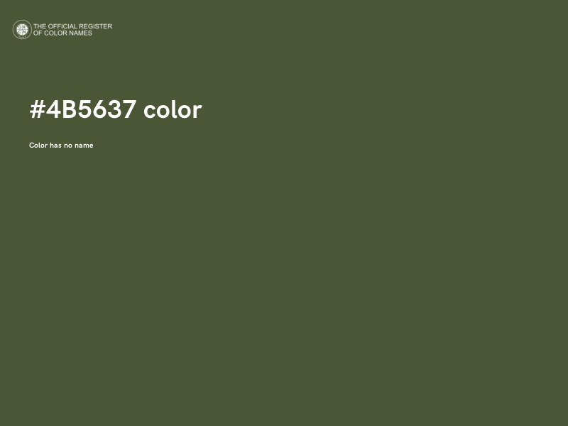 #4B5637 color image