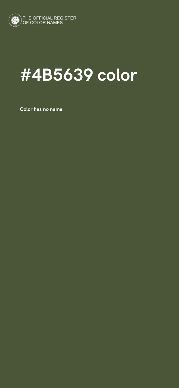 #4B5639 color image