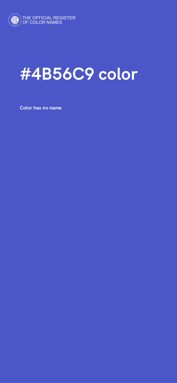 #4B56C9 color image