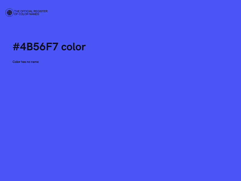 #4B56F7 color image