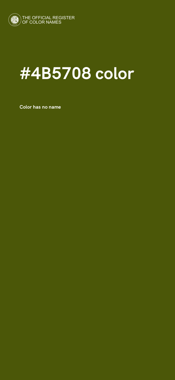 #4B5708 color image